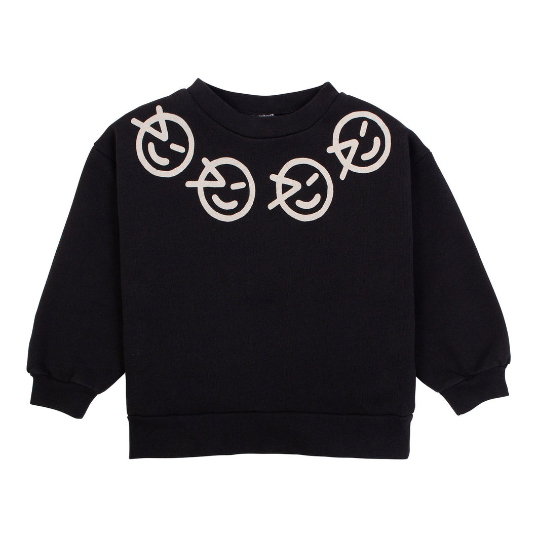 Wynken Necklace Sweat - Soft Black - 4Y Last Ones