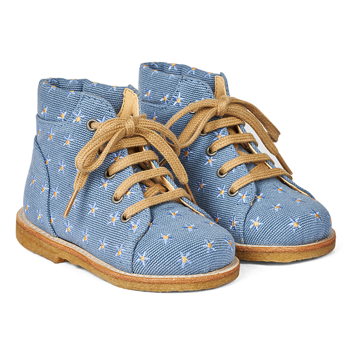 Angulus Canvas Boots with Laces - Denim Blue - 25, 26, 27
