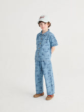 Load image into Gallery viewer, Bobo Choses Pickle The Dog All Over Denim Pants - 4/5Y, 6/7Y