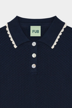 Load image into Gallery viewer, Fub Pique Oversized Polo - Dark Navy - 100cm, 110cm, 120cm, 130cm, 140cm