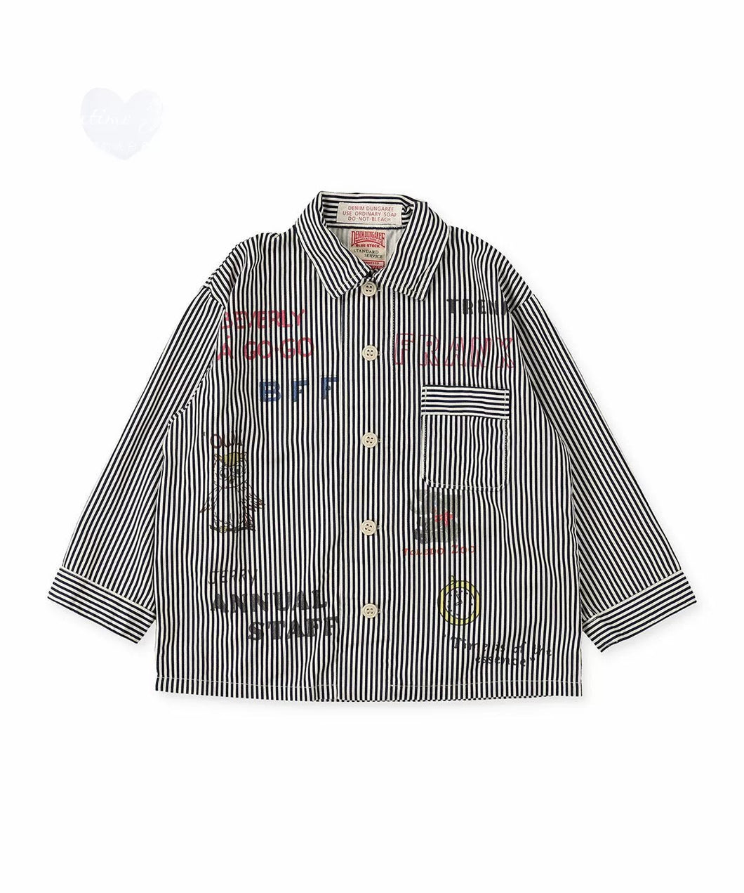 Denim Dungaree Twill Shirt - 110cm Last One