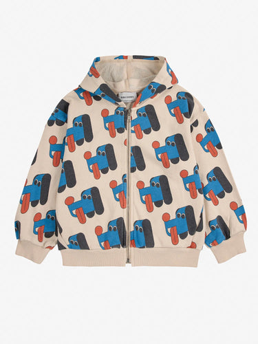 Bobo Choses Doggy Mate All Over Zip Hoody - 2/3Y, 4/5Y, 6/7Y, 8/9Y