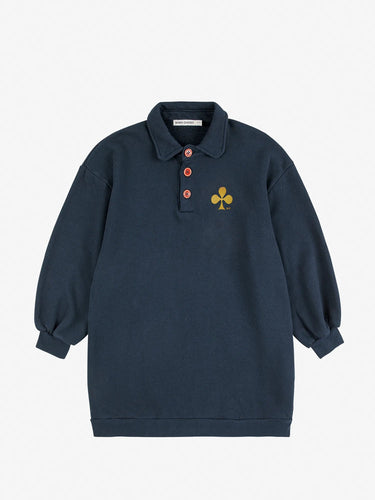 Bobo Choses Clover Polo Sweatshirt Dress - 2/3Y, 4/5Y, 8/9Y