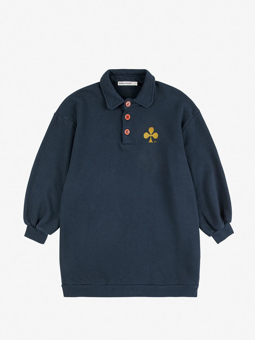 Bobo Choses Clover Polo Sweatshirt Dress - 2/3Y, 4/5Y, 8/9Y