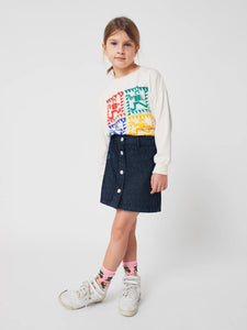 Bobo Choses Bobo Denim Skirt - 2/3Y, 4/5Y, 6/7Y, 8/9Y