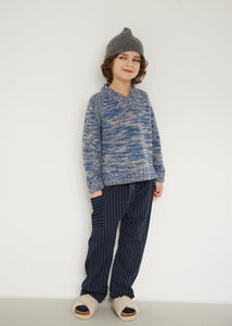 Caramel Mulu Jumper - Blue/Grey Mouline - 3Y, 4Y, 6Y