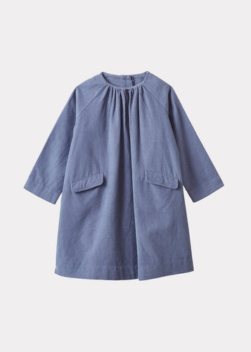 Caramel Malika Dress - Cornflower Blue - 4Y, 6Y