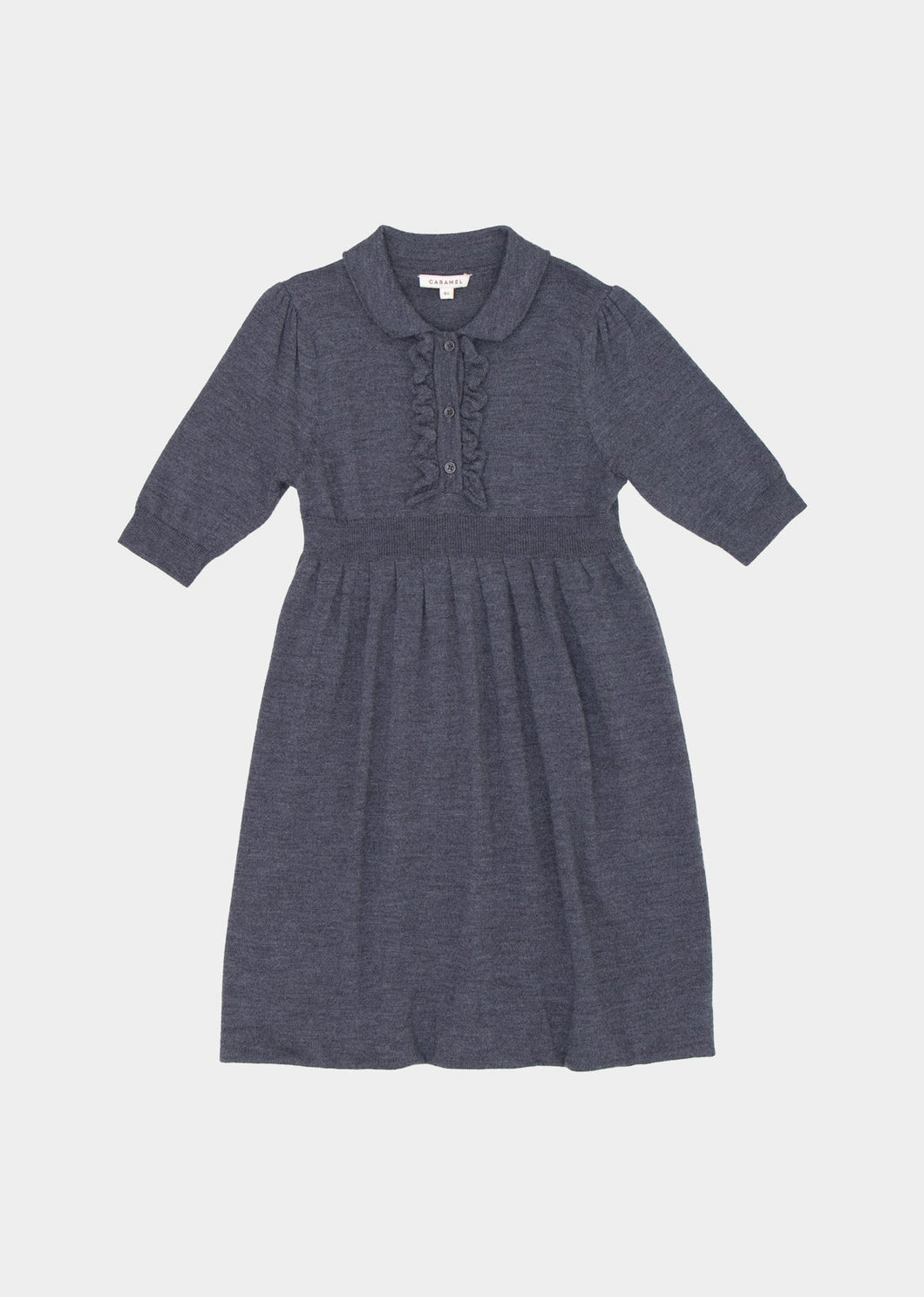 Caramel Aneto Dress - Dark Grey Melange - 4Y Last One