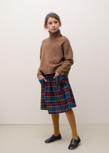 Load image into Gallery viewer, Caramel Galva Skirt - Blue Tartan - 3Y, 4Y, 6Y