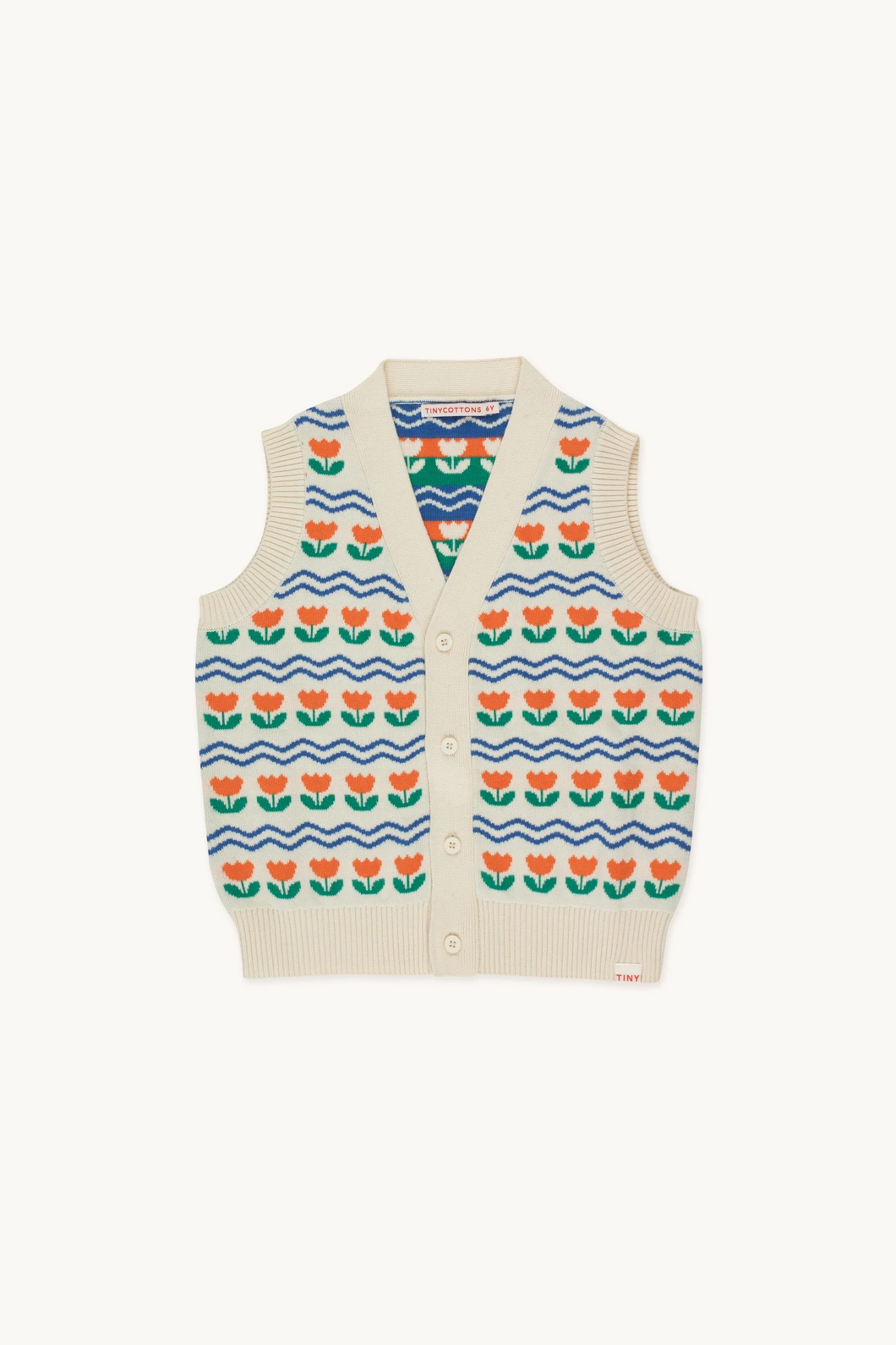 Tinycottons Flower Vest - 3Y, 4Y