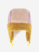 Load image into Gallery viewer, Bobo Choses Colour Bloc Pink Sheepskin Chapka - 52cm, 54cm