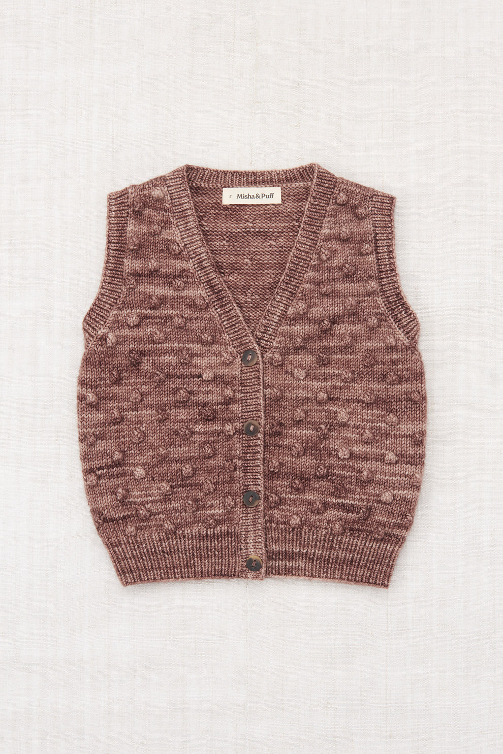 Misha&Puff Auggie Popcorn Vest - Affogato - 3Y, 4Y, 5Y, 6Y