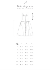 Bebe Organic Mikaela Denim Skirt - Wash Ash - 3Y, 4Y, 6Y