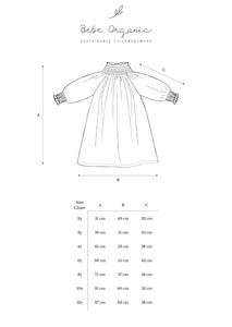 Bebe Organic Dora Dress - Peppercorn - 3Y, 4Y, 6Y, 8Y