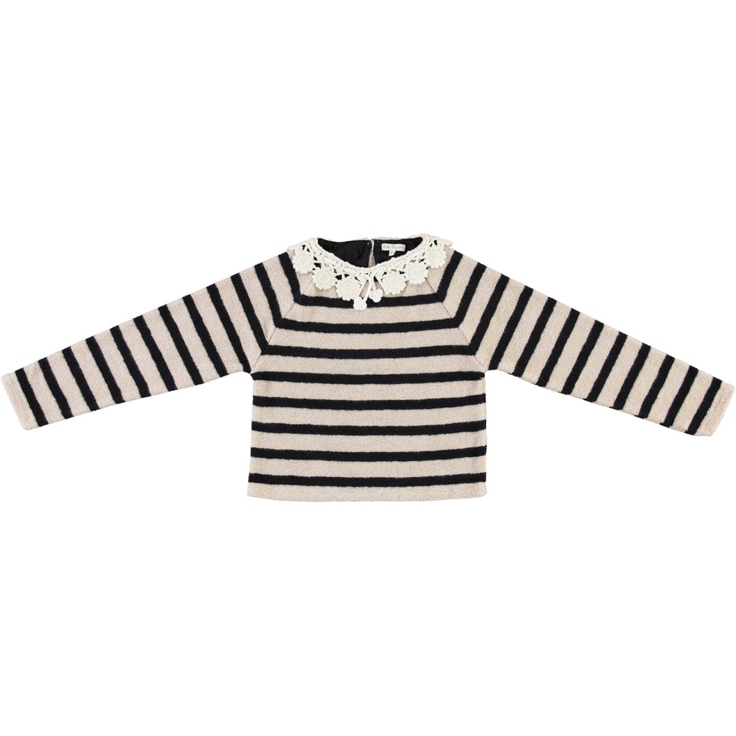 Bebe Organic Cleo Blouse - Parisian Stripes - 4Y, 6Y, 8Y