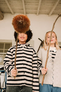 Bebe Organic Cleo Blouse - Parisian Stripes - 4Y, 6Y, 8Y
