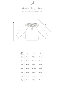 Bebe Organic Cleo Blouse - Parisian Stripes - 4Y, 6Y, 8Y