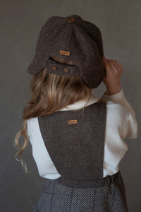 Popelin Mod.62.3 Brown woollen peaked bonnet