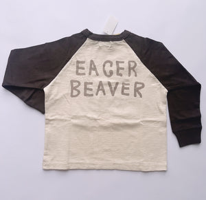 Denim Dungaree Tenjiku Valley Tee - Black - 120cm Last One