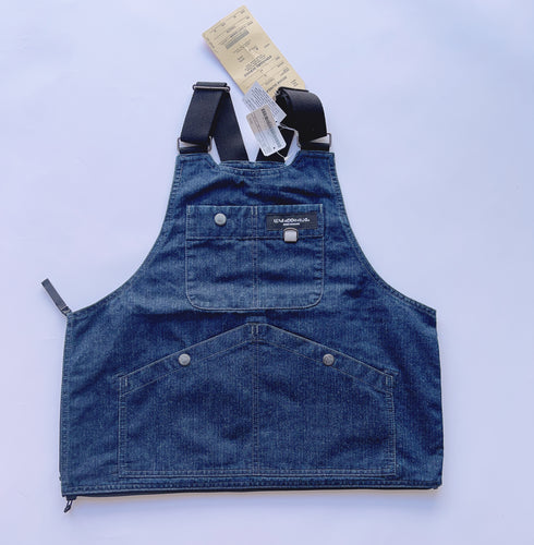 Denim Dungaree Flame Retardant Denim Tote Vest - M (130cm-140cm) Last One