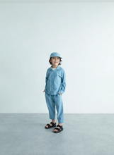 Load image into Gallery viewer, East End Highlanders Tusser Lounge Pants - Ice Blue - 100cm, 110cm