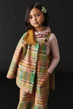 Load image into Gallery viewer, Misha &amp; Puff Boiled Wool Coat - Bottle Green Kitchen Plaid - 8Y Last One