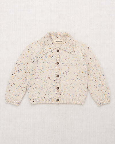 Misha & Puff Motley Cardigan - Iris Confetti - 8Y Last One