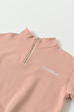 Load image into Gallery viewer, East End Highlander Half Zip Sweat - Salmon Pink - 110cm Last One
