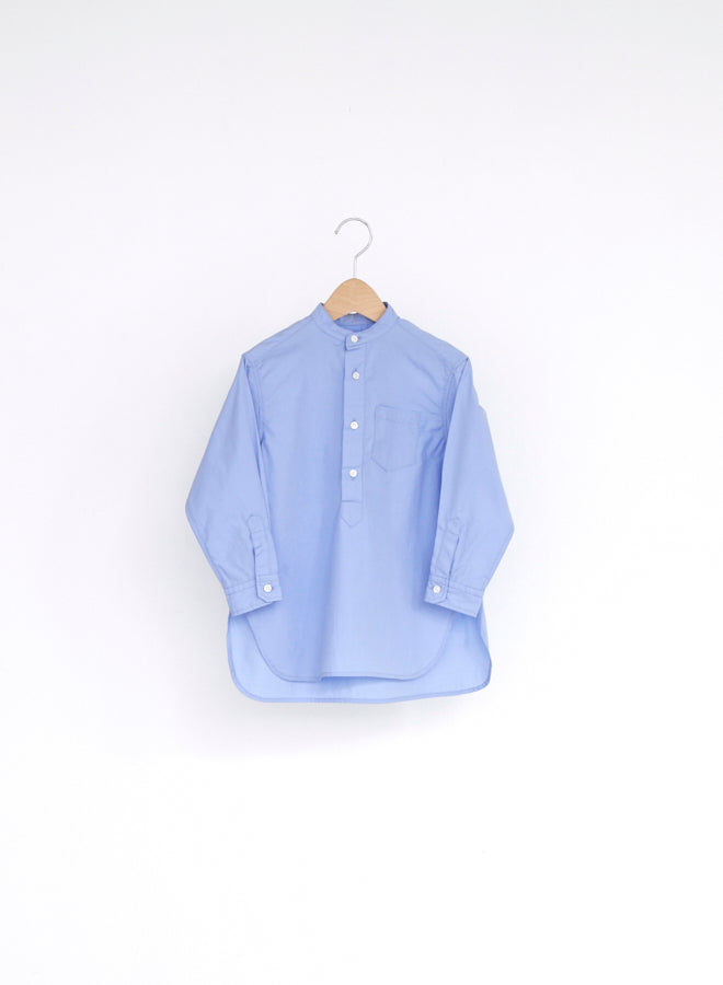 East End Highlanders Banded Collar Shirt - Blue - 100cm, 110cm, 120cm