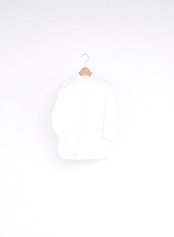 East End Highlanders Banded Collar Shirt - White - 100cm, 110cm