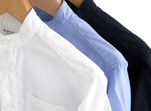 East End Highlanders Banded Collar Shirt - White - 100cm, 110cm, 120cm