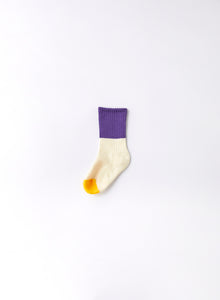 East End Highlanders Colour Pattern Socks - Purple/Yellow - 15/17cm Last One
