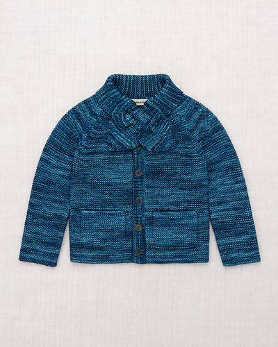Misha & Puff Scout Cardigan - Ocean Space Dye - 5Y, 6Y