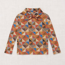 Load image into Gallery viewer, Misha &amp; Puff Scout Top - Cinnamon Patchwork - 5Y Last One