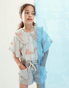Wynken Sonrise Blouse - Pale Blue - 4Y, 6Y