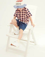 Load image into Gallery viewer, Wynken Beach Shirt - Brick/Navy - 2Y, 4Y, 6Y