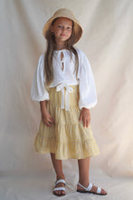 Load image into Gallery viewer, House of Paloma Sophia Skirt - Lemon Vichy - 3Y, 4Y, 5Y, 6Y