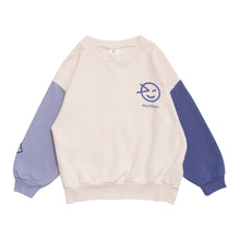 Load image into Gallery viewer, Wynken Panel Sweat - Chalk/Dusk Blue - 6Y, 8Y
