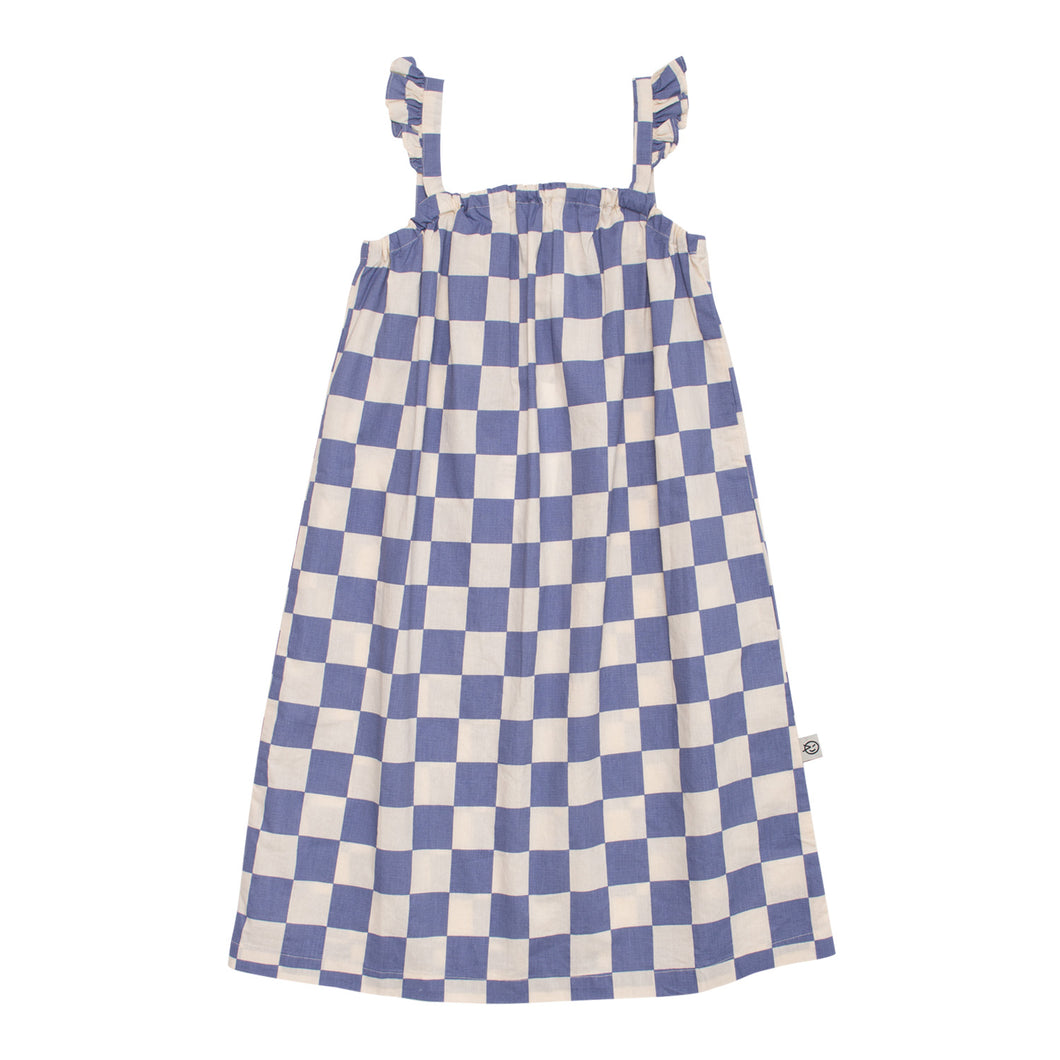 Wynken Cuore Dress - Dusk Blue - 2Y Last One