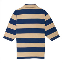Load image into Gallery viewer, Wynken Amore Jersey Dress - Sand/Cobalt Stripe - 3Y, 4Y, 6Y, 8Y
