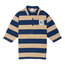 Load image into Gallery viewer, Wynken Amore Jersey Dress - Sand/Cobalt Stripe - 3Y, 4Y, 6Y, 8Y