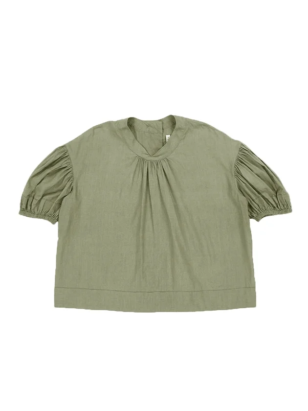 Caramel Chicory Blouse - Sage - 3Y, 4Y, 6Y