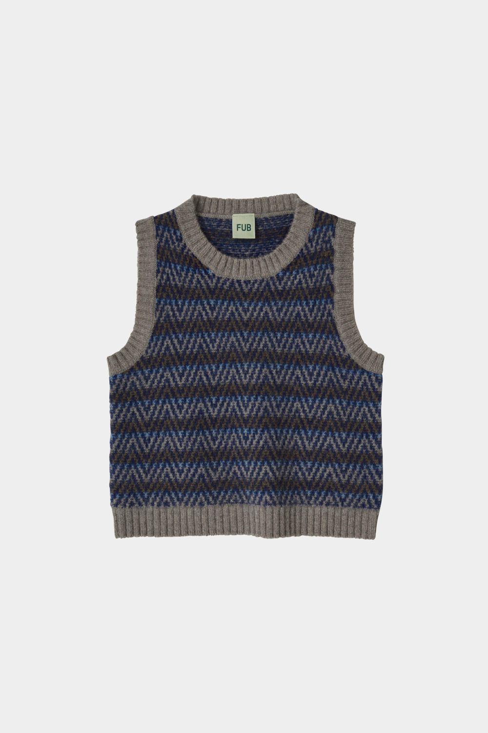 Fub Lambswool Vest - Hazel Melange - 90cm, 100cm, 110cm, 120cm
