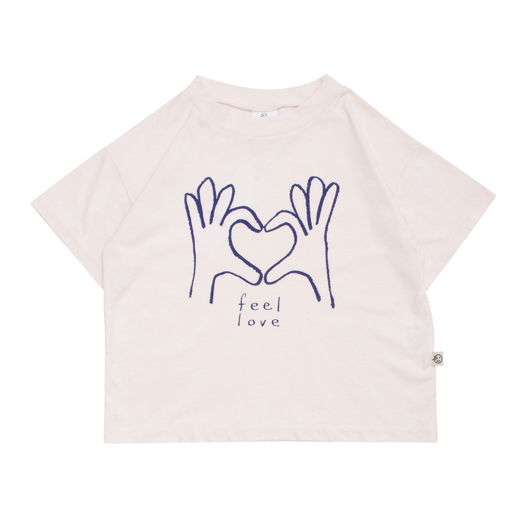Wynken Feel Love Tee - Chalk - 4Y Last One
