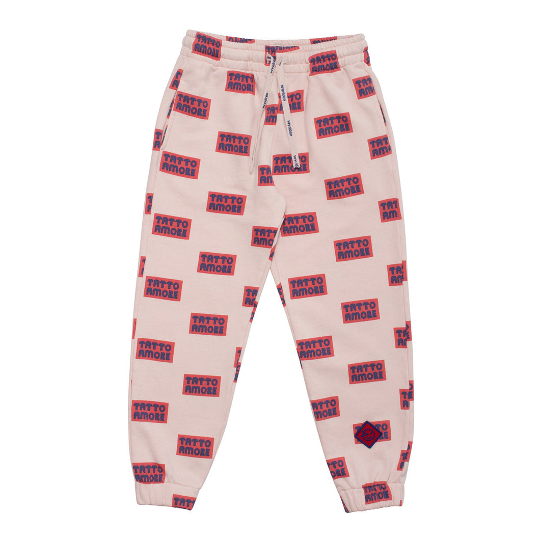 Wynken Tatto Track Pant - Pepple Pink/Blue - 2Y, 4Y, 6Y