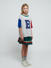 Load image into Gallery viewer, Stripes Pleated Woven Skirt - 6/7Y Last One