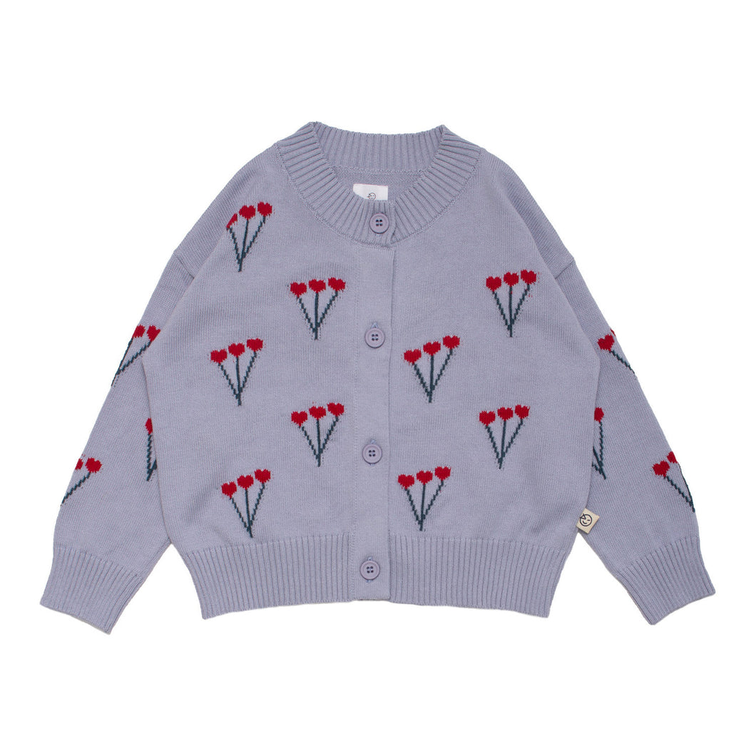 Wynken Bunch of Love Cardigan - Dusk Blue - 2Y, 4Y