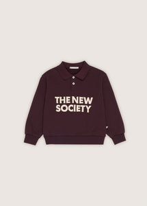 The New Society Dario Polo Sweater - Fudge - 3Y, 6Y, 8Y