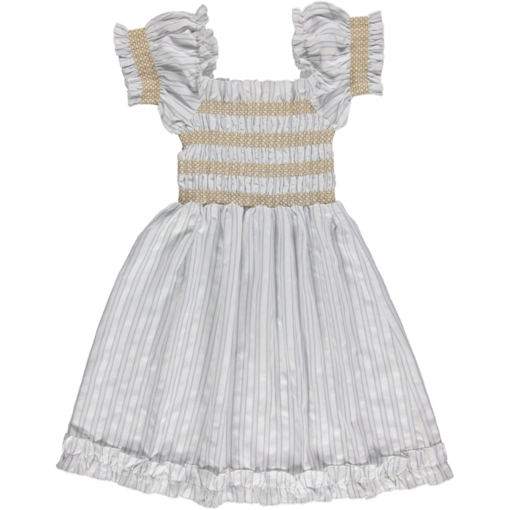 Liilu Smocked Striped Dress - 2Y, 6Y