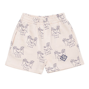 Wynken Tile Short - Chalk/Strong Blue - 2Y, 4Y